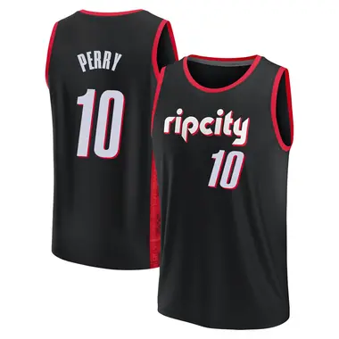 Black Reggie Perry Youth Fast Break Portland Trail Blazers 2021/22 Replica City Edition Jersey